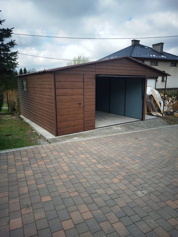 Garaż blaszany 5,5m x 6m + 1,5m wiata - obrazek 5