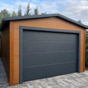 garaż z płyty warstwowej 5x6 PIR 60 mm